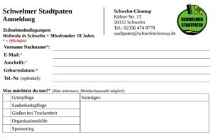 Schwelmer Stadtpaten: Anmeldung per PDF